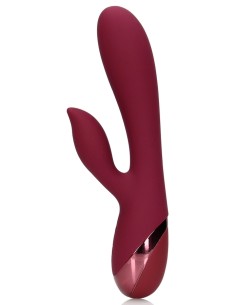 Smooth Silicone Rabbit Vibrator Dark Cherry | FetishXplore