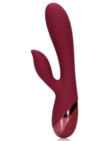 Smooth Silicone Rabbit Vibrator Dark Cherry | FetishXplore