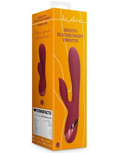Smooth Silicone Rabbit Vibrator Dark Cherry | FetishXplore