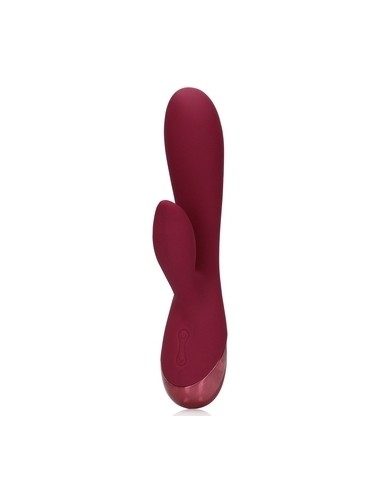 Smooth Silicone Rabbit Vibrator Dark Cherry | FetishXplore