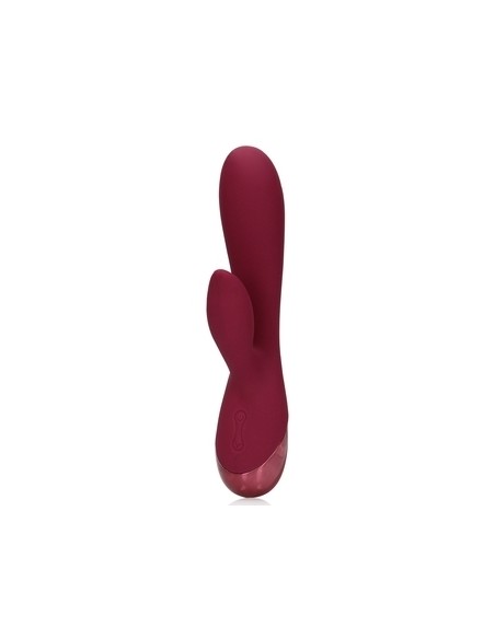 Smooth Silicone Rabbit Vibrator Dark Cherry | FetishXplore