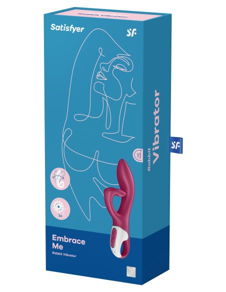 Vibro Rabbit Embrace Me Satisfyer 20cm Fuchsia | FetishXplore