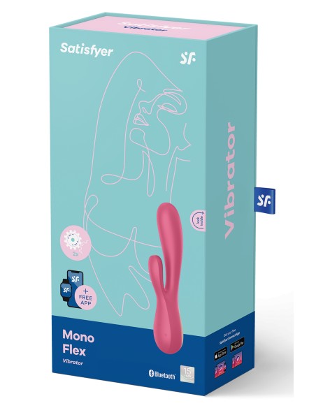 Rabbit Connecté Mono Flex Satisfyer Rose | FetishXplore