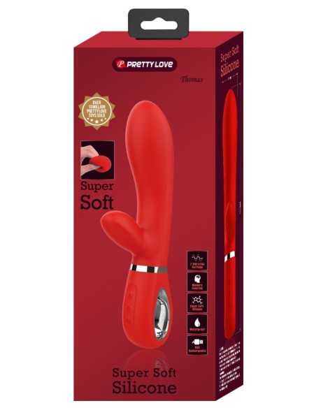 Vibro Rabbit Thomas 11 x 3.8cm Rouge | FetishXplore
