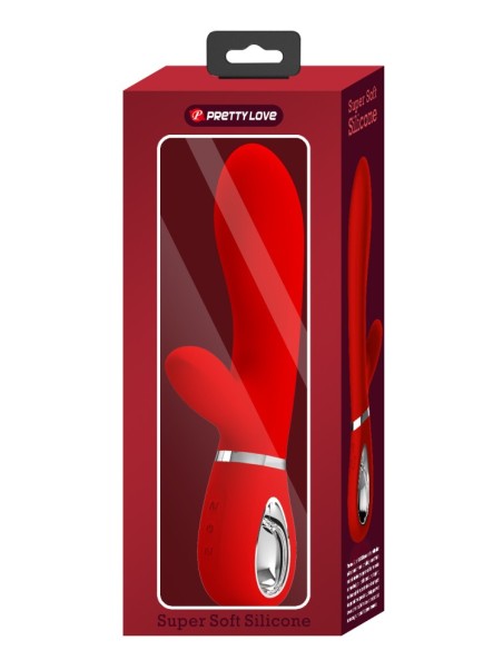 Vibro Rabbit Thomas 11 x 3.8cm Rouge | FetishXplore