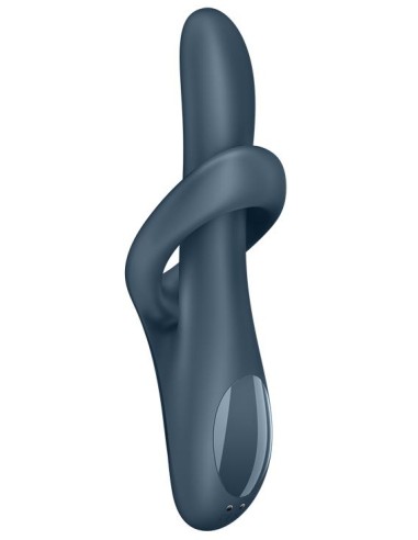 Vibro Rabbit Heat Flex 4 Gris | FetishXplore
