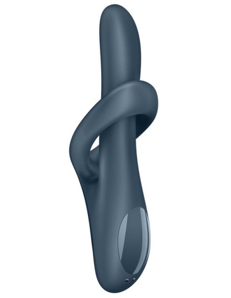 Vibro Rabbit Heat Flex 4 Gris | FetishXplore