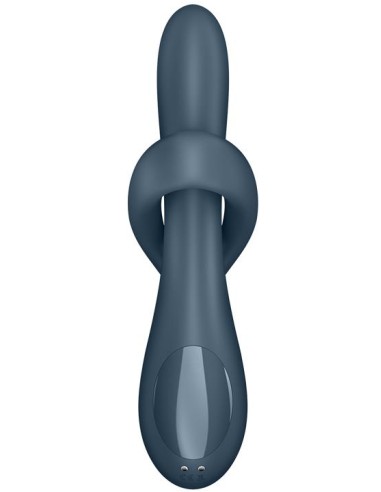 Vibro Rabbit Heat Flex 4 Gris | FetishXplore