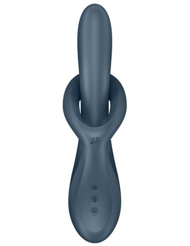 Vibro Rabbit Heat Flex 4 Gris | FetishXplore
