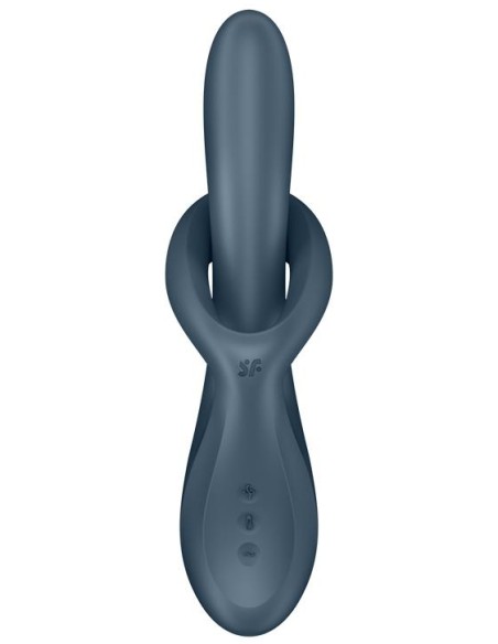 Vibro Rabbit Heat Flex 4 Gris | FetishXplore