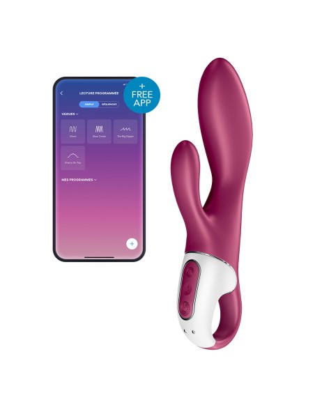 Vibro Rabbit Connecté Heated Affair Satisfyer 20cm Mauve| FetishXplore
