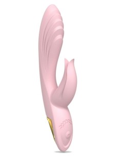 Vibro Rabbit Twist Vibe 12 x 3.4cm Rose | FetishXplore