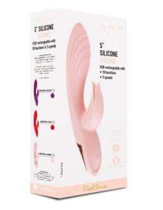 Vibro Rabbit Twist Vibe 12 x 3.4cm Rose | FetishXplore 2