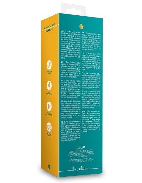 Vibro Rabbit Gonflable Flatblue 11 x 3.5cm | FetishXplore