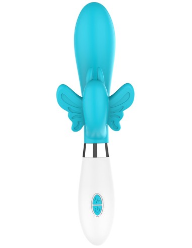 Vibro Rabbit Alexios 21cm Bleu | FetishXplore