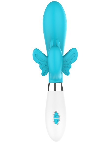 Vibro Rabbit Alexios 21cm Bleu | FetishXplore
