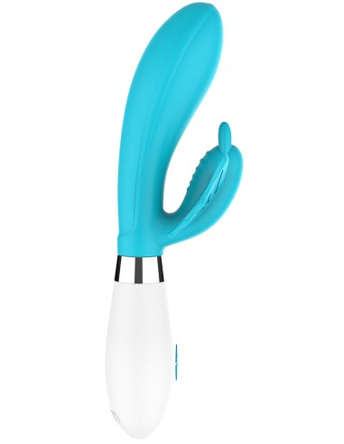 Vibro Rabbit Alexios 21cm Bleu | FetishXplore