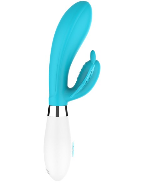 Vibro Rabbit Alexios 21cm Bleu | FetishXplore