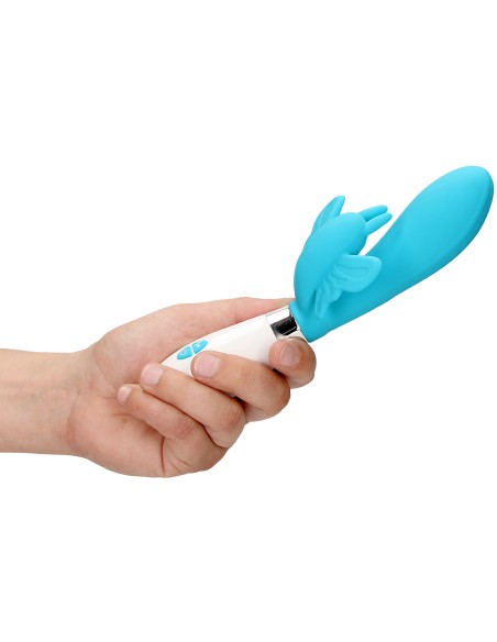Vibro Rabbit Alexios 21cm Bleu | FetishXplore