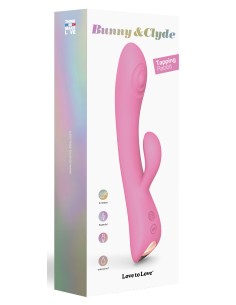 Vibro Rabbit Bunny & Clyde Love to Love 22cm Rose | FetishXplore 2