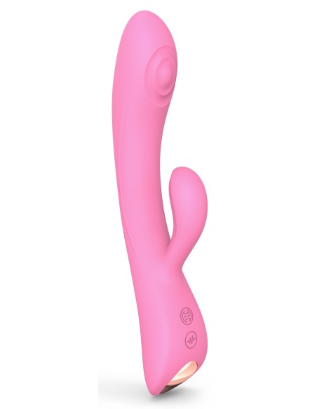 Vibro Rabbit Bunny & Clyde Love to Love 22cm Rose | FetishXplore