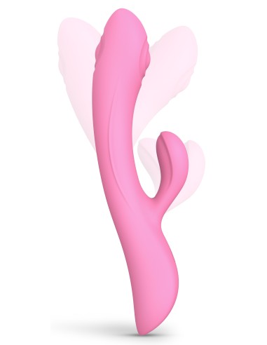 Vibro Rabbit Bunny & Clyde Love to Love 22cm Rose | FetishXplore
