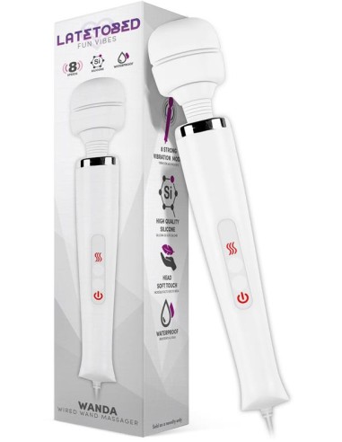 Wand Puissant Wanda 8 Vibrations Blanc | FetishXplore