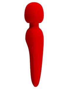 Wand Meredith 21.5cm Tête 50mm Rouge | FetishXplore