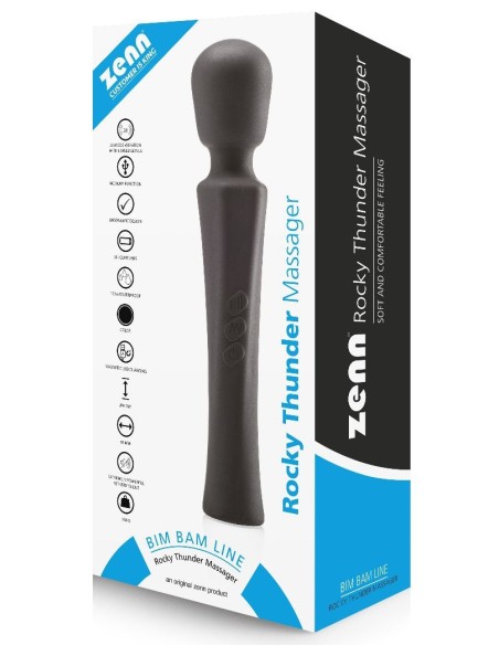 Wand Rocky Thunder 21cm - Tête 43mm | FetishXplore