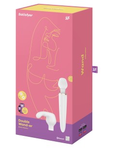 Double Wand-er Satisfyer 33cm Blanc | FetishXplore 2