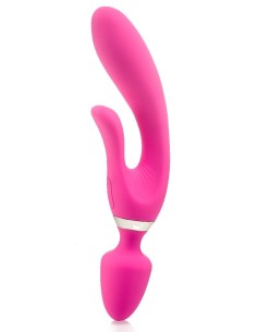 Vibro Wand Three Double 12.5 x 4cm Rose Zenn | FetishXplore