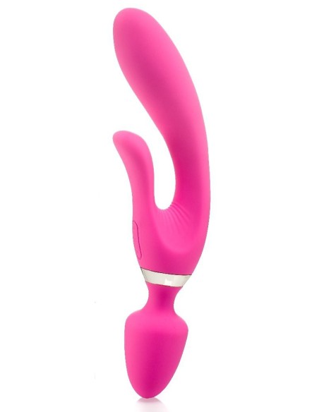 Vibro Wand Three Double 12.5 x 4cm Rose Zenn | FetishXplore