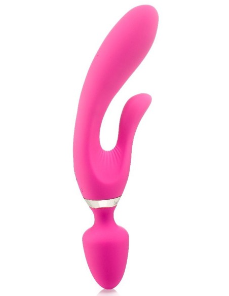 Vibro Wand Three Double 12.5 x 4cm Rose Zenn | FetishXplore