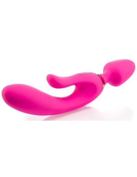 Vibro Wand Three Double 12.5 x 4cm Rose Zenn | FetishXplore