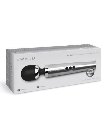 Wand Die Cast Rechargeable 29cm Head 51mm Grey