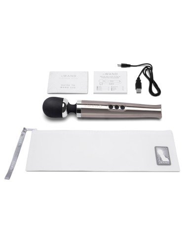 Wand Die Cast Rechargeable 29cm Head 51mm Grey