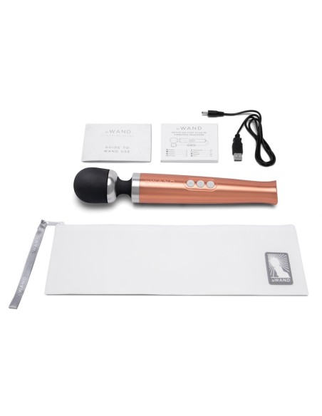 Wand Die Cast Rechargeable 29cm Tête 51mm Doré | FetishXplore