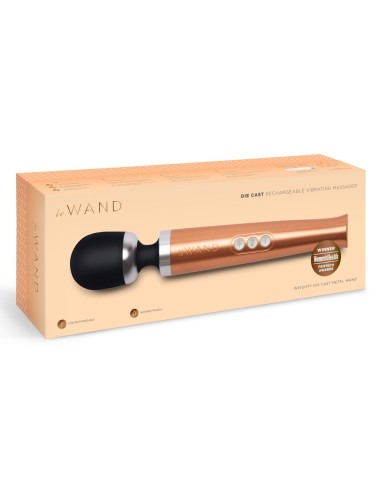 Wand Die Cast Rechargeable 29cm Tête 51mm Doré | FetishXplore