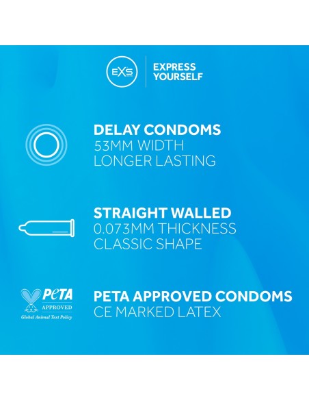 Préservatifs Retardants Delay Endurance x48 Exs | FetishXplore