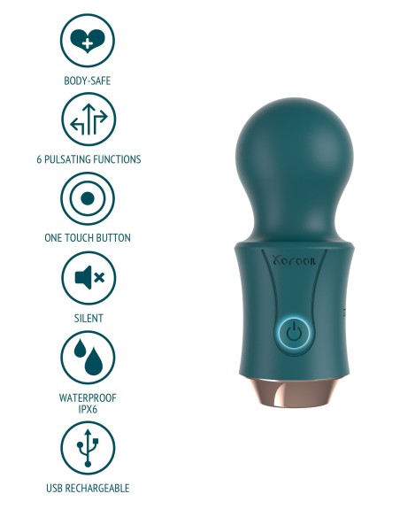 Mini Wand Traveller Wand 10.5cm Vert | FetishXplore