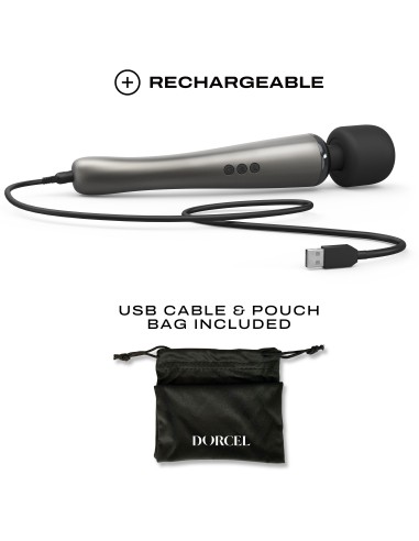 Wand Megawand Dorcel Tête 55mm Argenté | FetishXplore