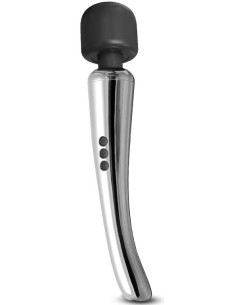 Stimulateur Wand Silvery 30 cm - Tête 55 mm Argenté | FetishXplore
