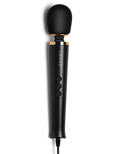 Wand Powerful Petite Plug-in 25cm Tête 47mm Noir | FetishXplore