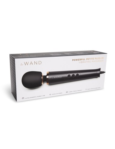 Wand Powerful Petite Plug-in 25cm Tête 47mm Noir | FetishXplore