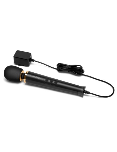 Wand Powerful Petite Plug-in 25cm Tête 47mm Noir | FetishXplore