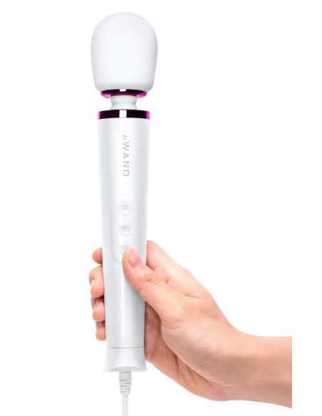 Wand Powerful Petite Plug-In 25cm Head 47mm White