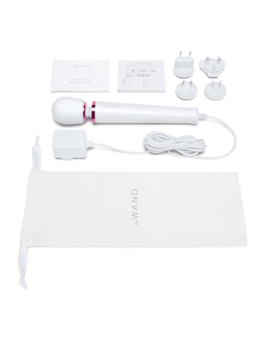 Wand Powerful Petite Plug-In 25cm Head 47mm White