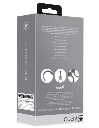 Menottes Métal Realcuffs Ajustables Double Chaînette | FetishXplo