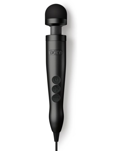 Wand Doxy Die Cast 3 28cm Noir Tête 45mm | FetishXplore