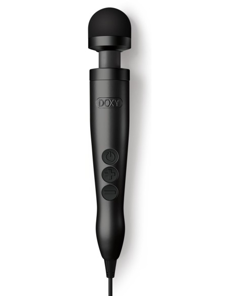 Wand Doxy Die Cast 3 28cm Noir Tête 45mm | FetishXplore